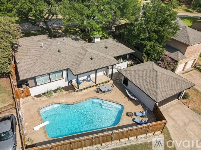 A house with a pool in the backyard.