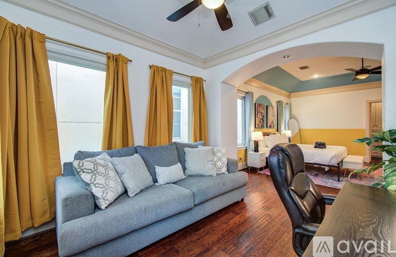 A patio with a table and chairs is shown.