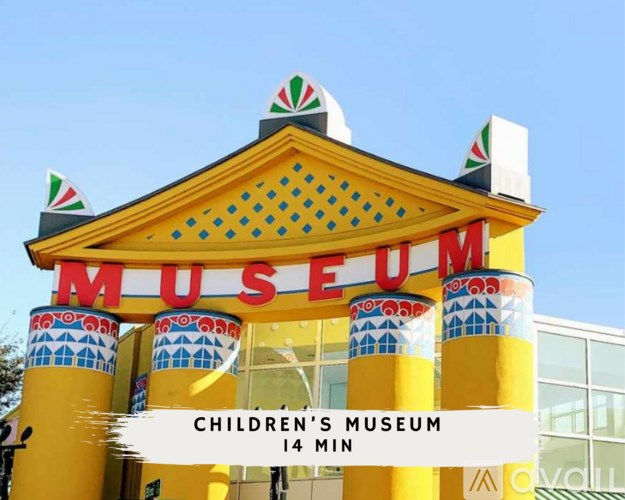 A bright yellow building with the word "MUSEUM" written on it.