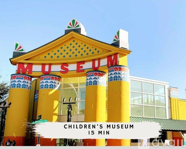 A bright yellow building with a sign that says Children's Museum.