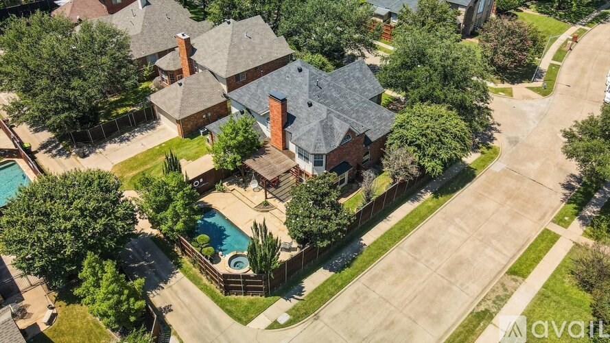 A large house with a pool in the backyard.