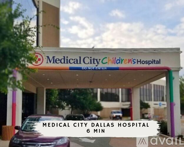 A sign for Medical City Children's Hospital is displayed.