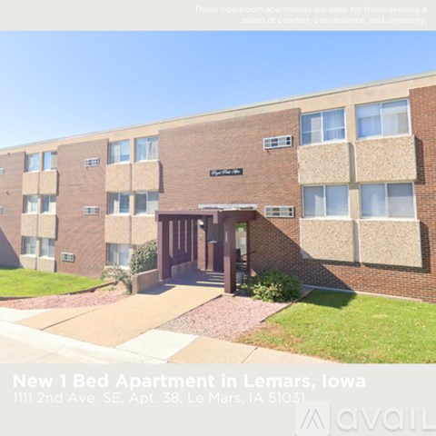 A new 1 bed apartment in Lemars, Iowa.