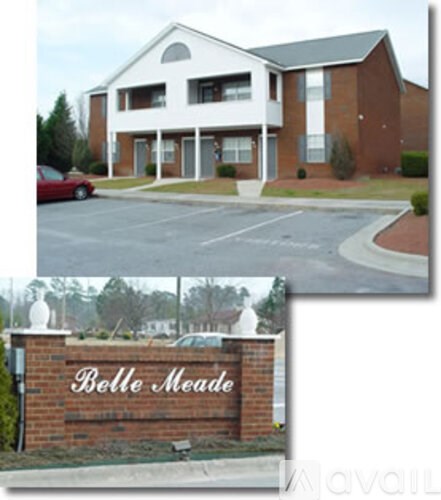 A building with a sign that says Belle Mead.