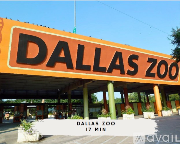 The Dallas Zoo is a 17 minute drive from this location.