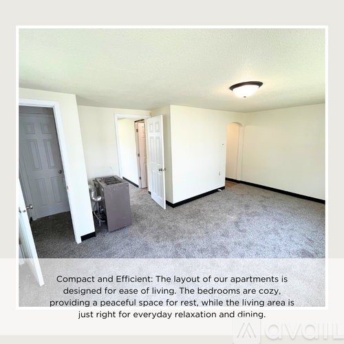 A spacious apartment with a compact and efficient layout.