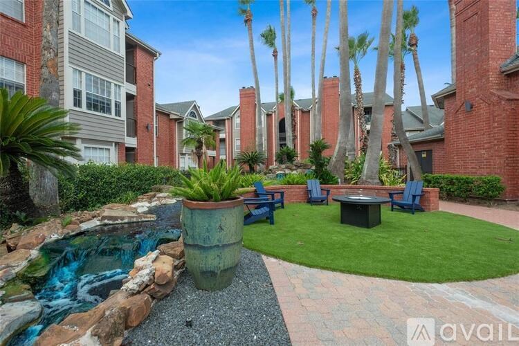 A backyard with a pool and a patio area.