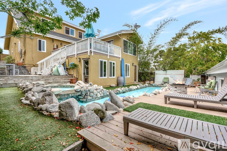 A house with a pool in the backyard.