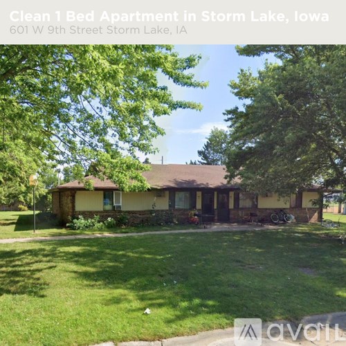 A clean 1 bedroom apartment in Storm Lake, Iowa.