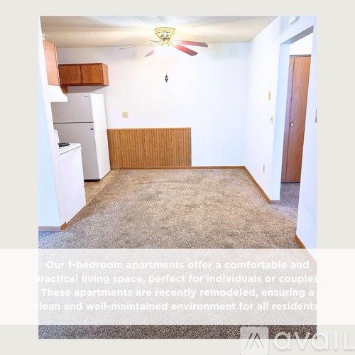 A 1-bedroom apartment is available for rent.