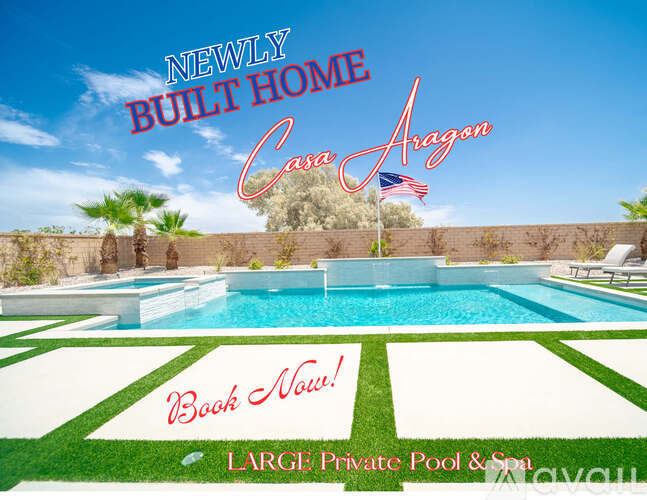 A newly built home in Casa Aragon with a large private pool and spa.