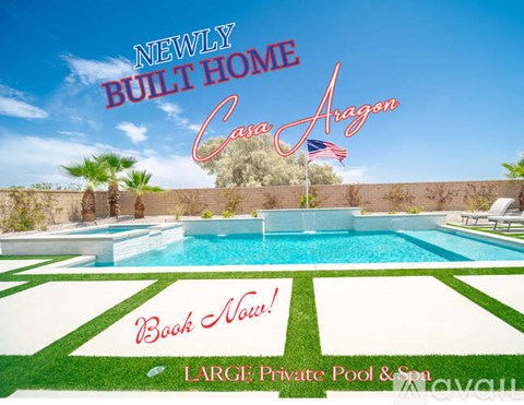 A newly built home in Casa Aragon with a large private pool and spa.