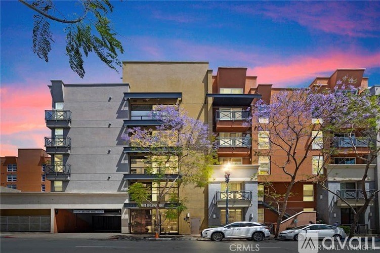 A building with a CRMLS sign in front of it.