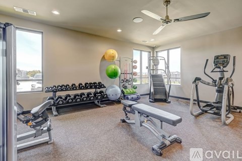 A well-equipped home gym with a variety of exercise equipment.