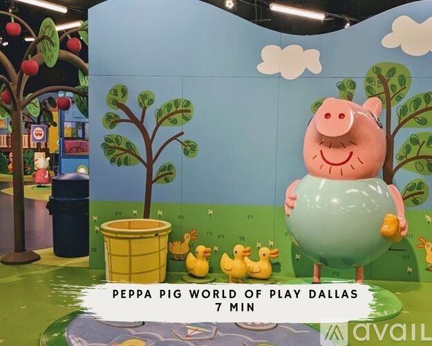 A Peppa Pig themed play area in Dallas.