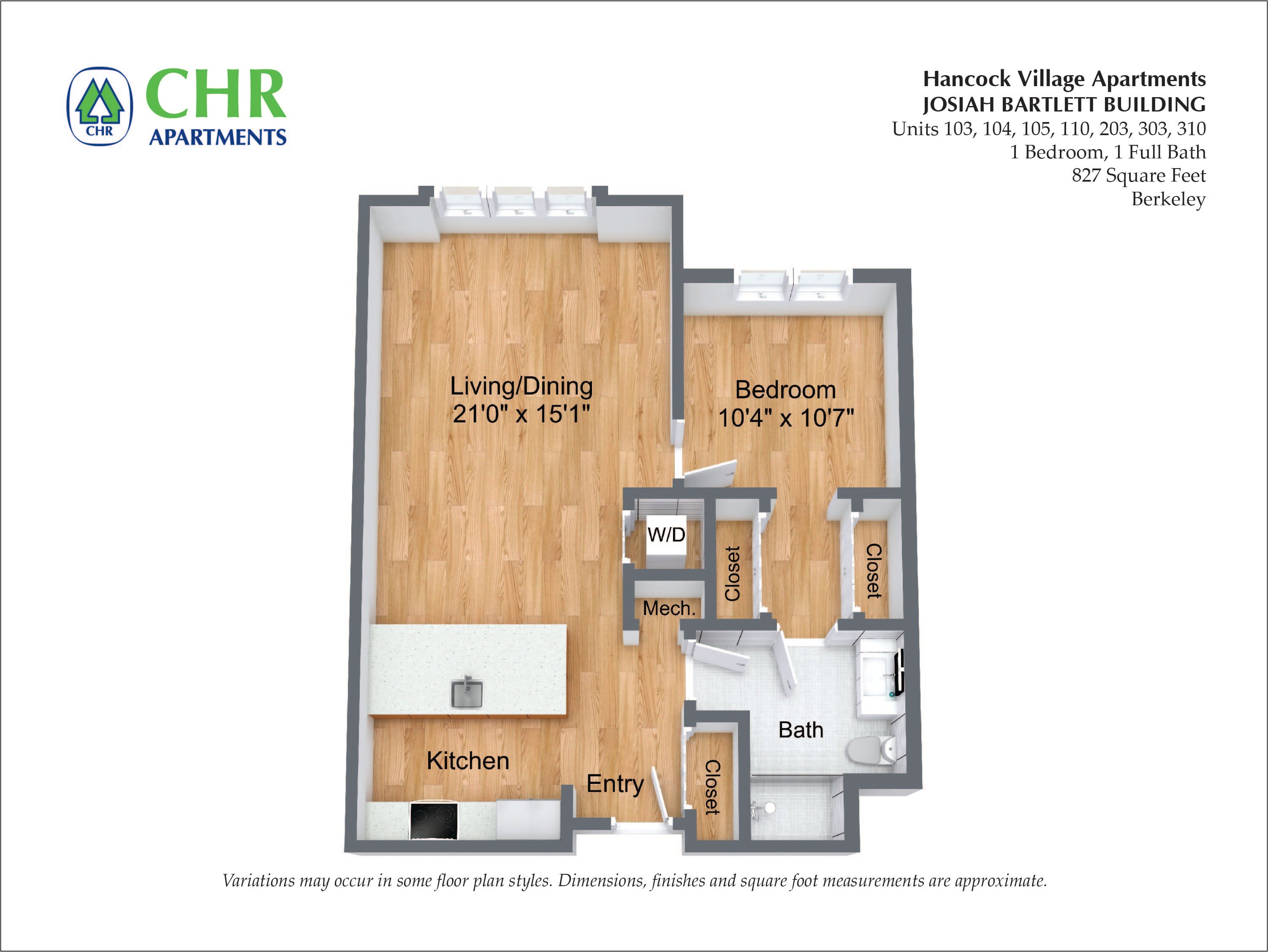 Hancock Village Apartments - 1 Bedroom