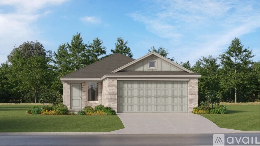 A house with a garage is available for sale.
