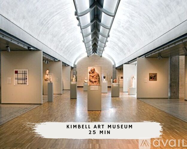 Kimbell Art Museum is a place where you can spend 25 minutes viewing art.
