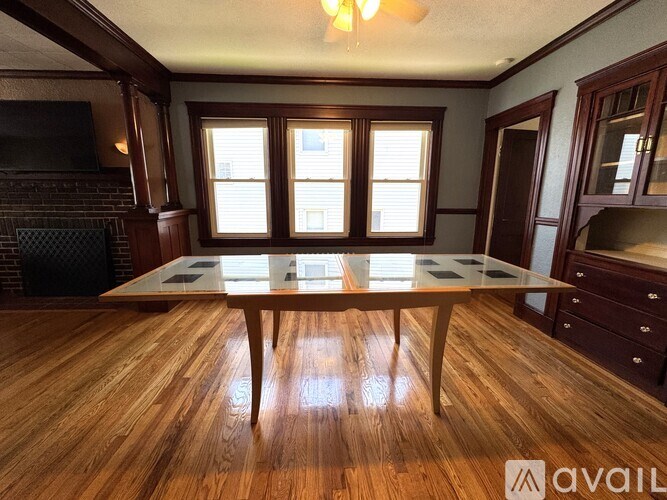 A black and white image of a floor plan for a house.