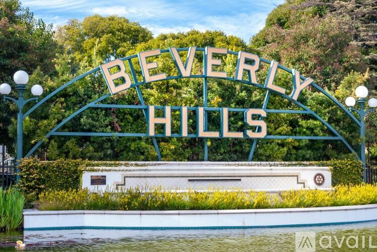 A sign that says Beverly Hills is displayed.