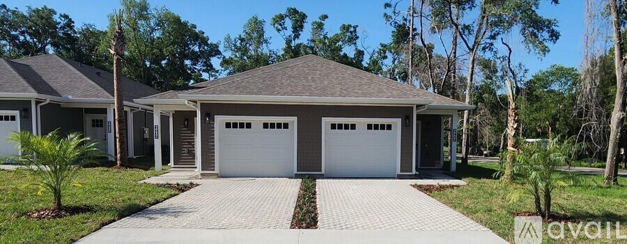 A two-car garage is available for rent in a residential area.