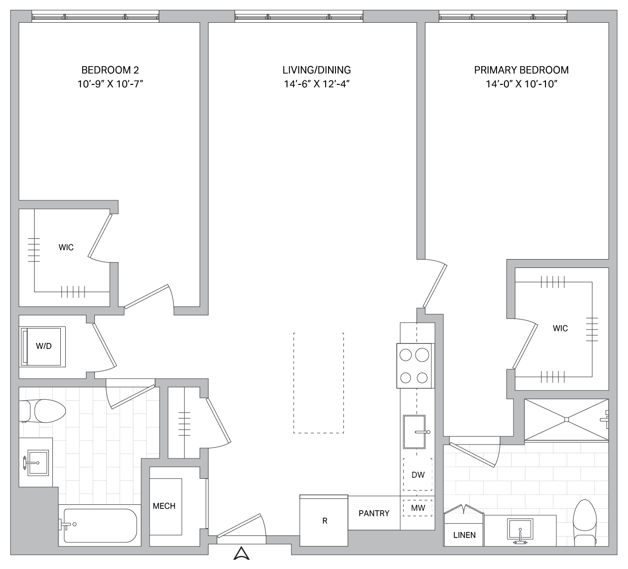 2 Bed/2 Bath-B-01B.2
