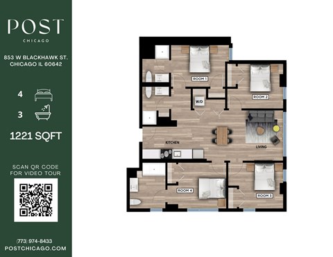 853 West Blackhawk Studio-4 Beds Apartment for Rent - Photo Gallery 55