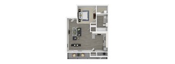 Studio Floor Plan at Silverstone Apartments, Davis