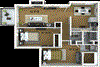 2 Bedroom, 1 Bathroom Floor Plan 2 Bedroom, 1 Bathroom Floor Plan