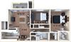 2bedroom, 2 Bathroom Floor Plan 2bedroom, 2 Bathroom Floor Plan