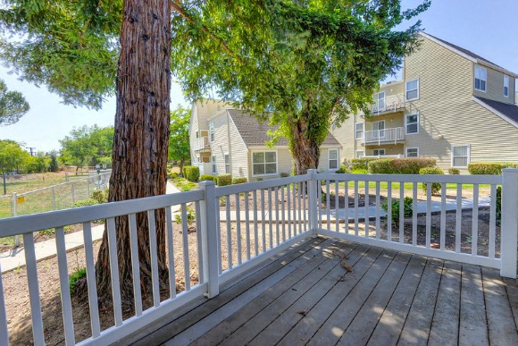 View from Private Patio at Vineyard Terrace Apartments, Napa