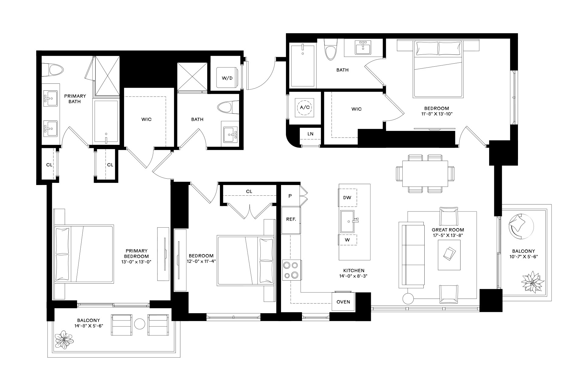 3 Bed/3 Bath-C1a