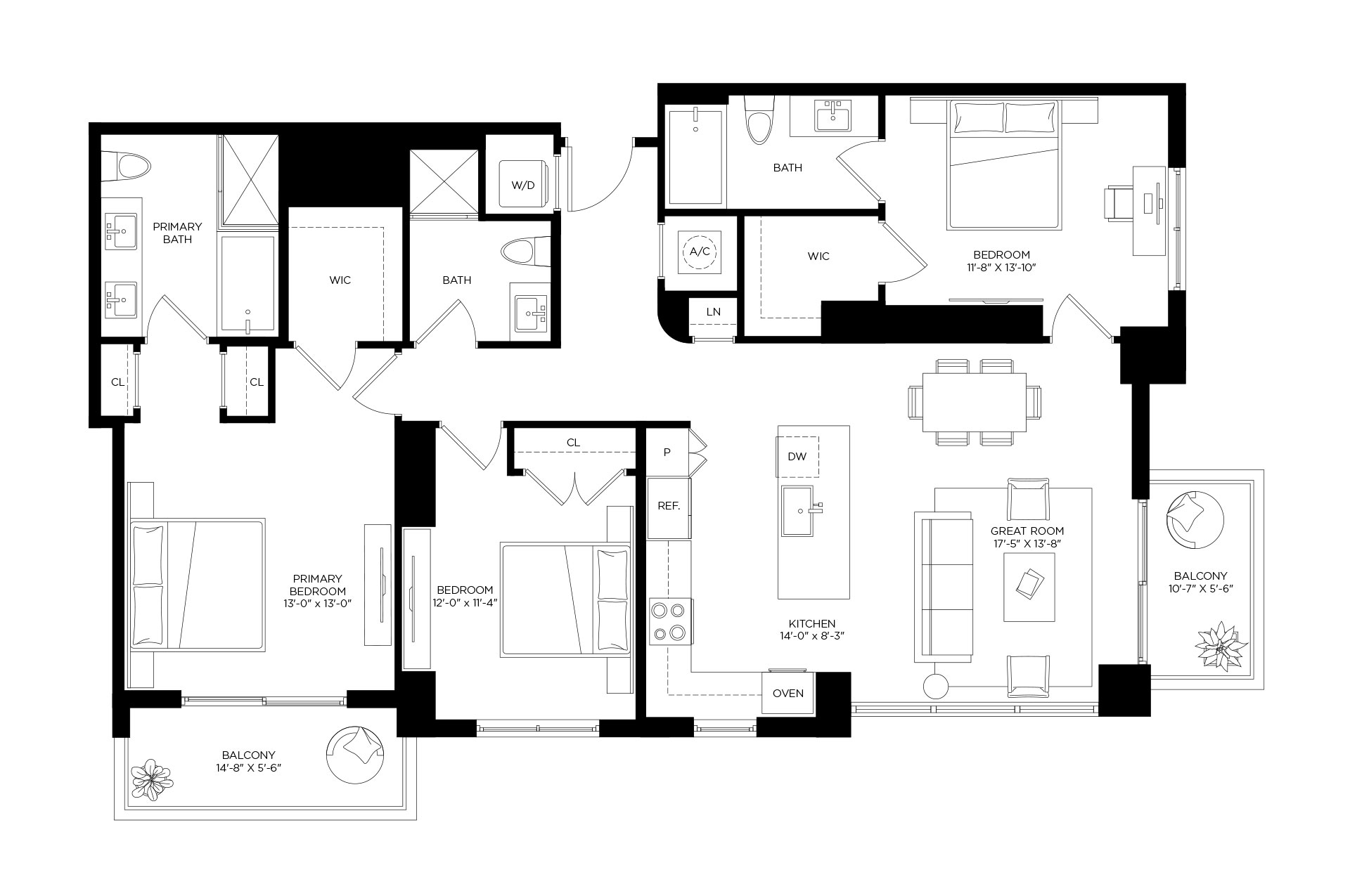 3 Bed/3 Bath-C1