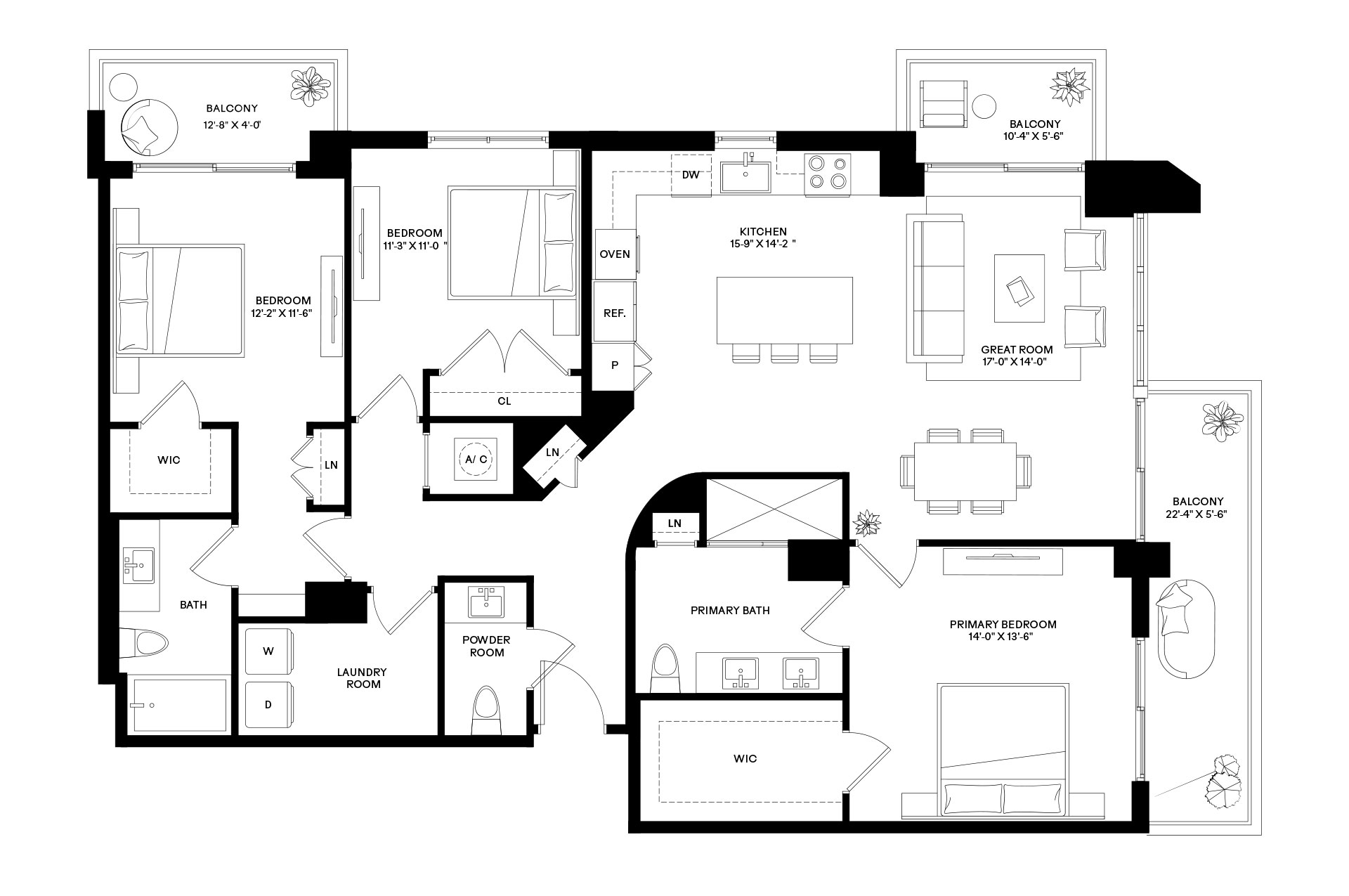 3 Bed/2.5 Bath-C2