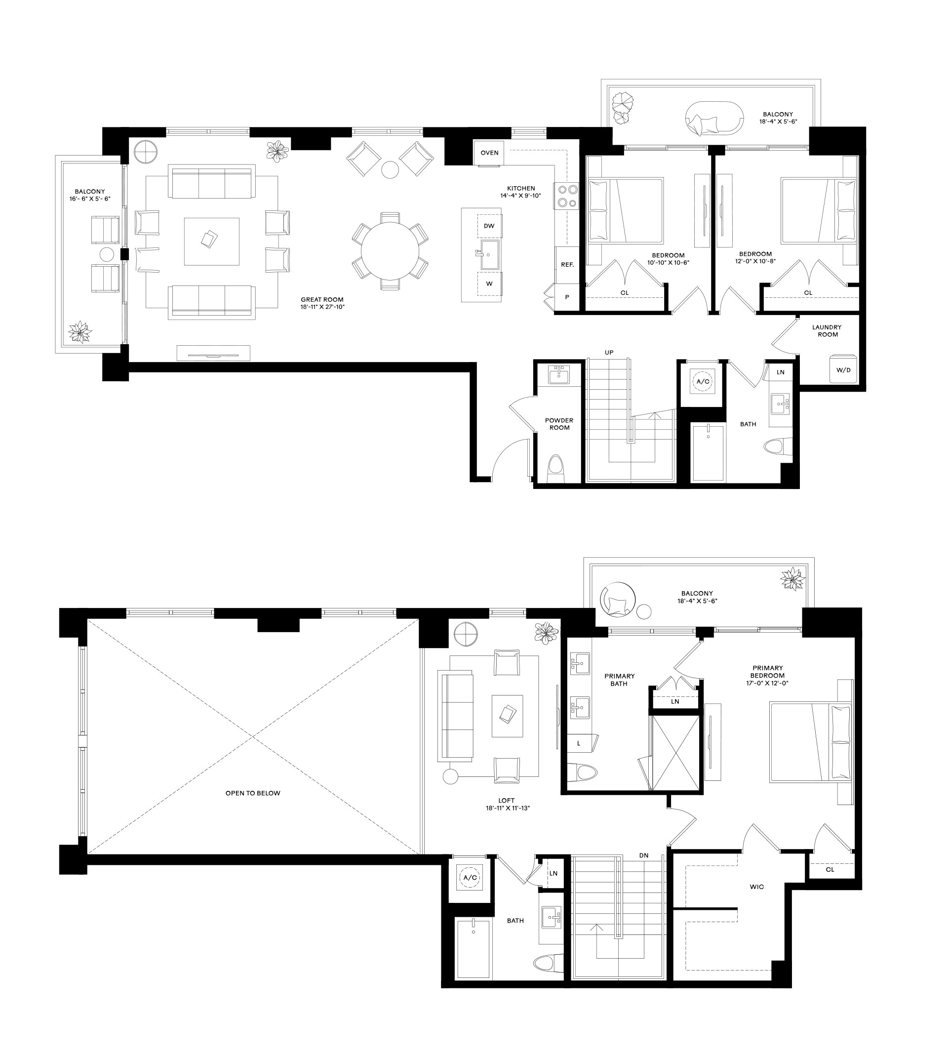 3 Bed/3.5 Bath Loft-TH4