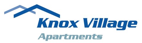 The image is a logo for Knox Village Apartments.