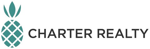 A logo for Charter Realty is displayed, featuring a pineapple graphic.