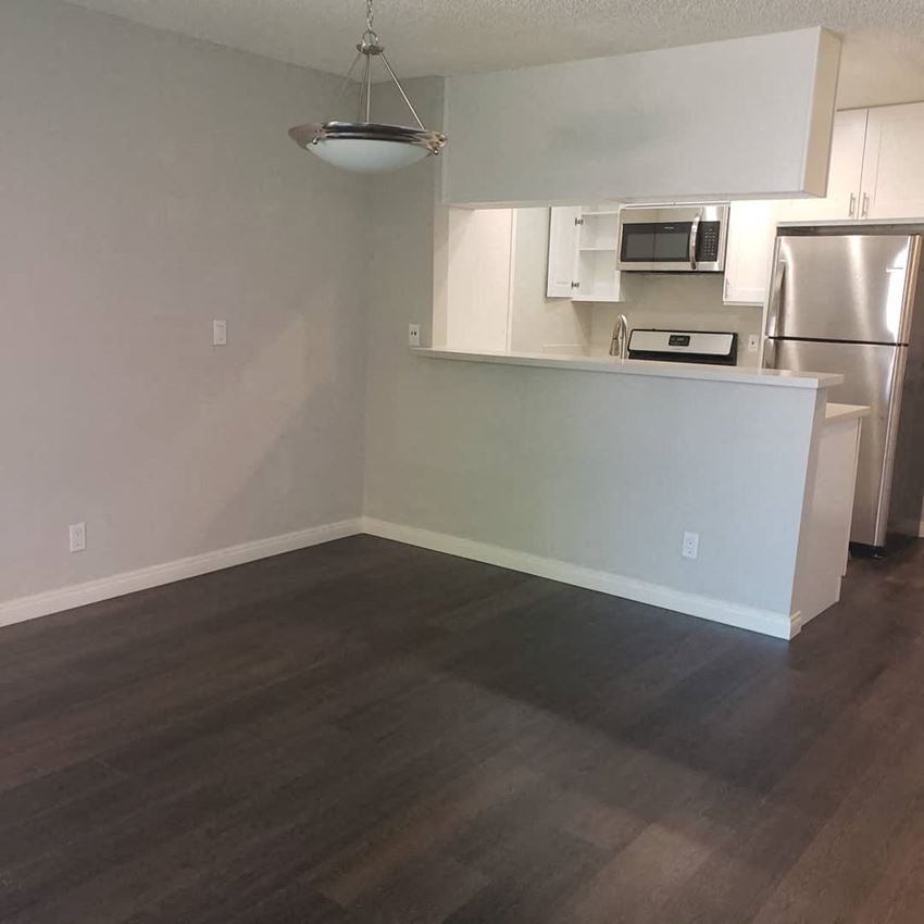 We have updated units with remodeled kitchens and flooring.
