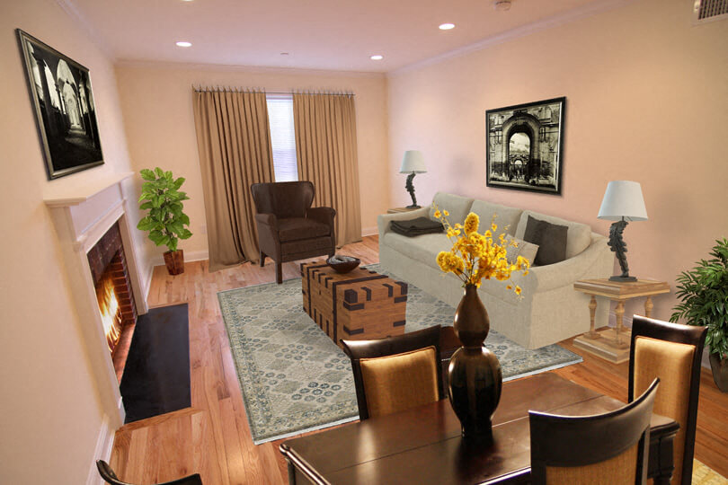 Langdon Square - Living Room