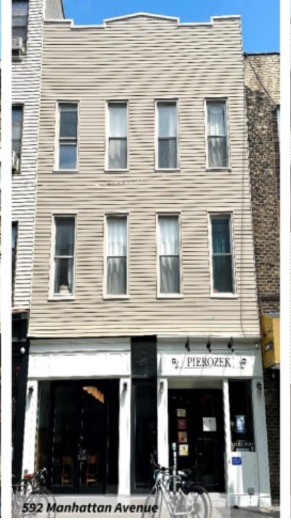 A building with the number 592 on it.