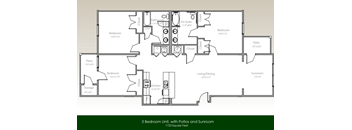 3 Bedrooms, 2 Bathrooms