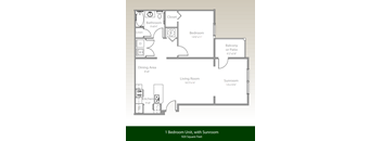 1 Bedroom, 1 Bathroom