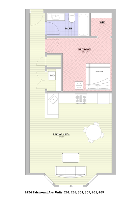 1424 Fairmount Avenue 1-2 Beds Apartment for Rent - Photo Gallery 21