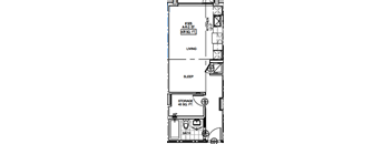 Studio, 1 Bathroom