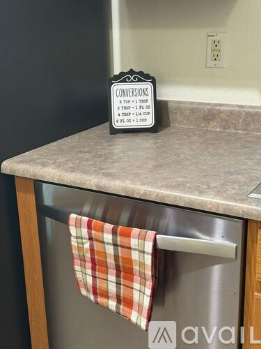 A sign on a counter that says Conversions.