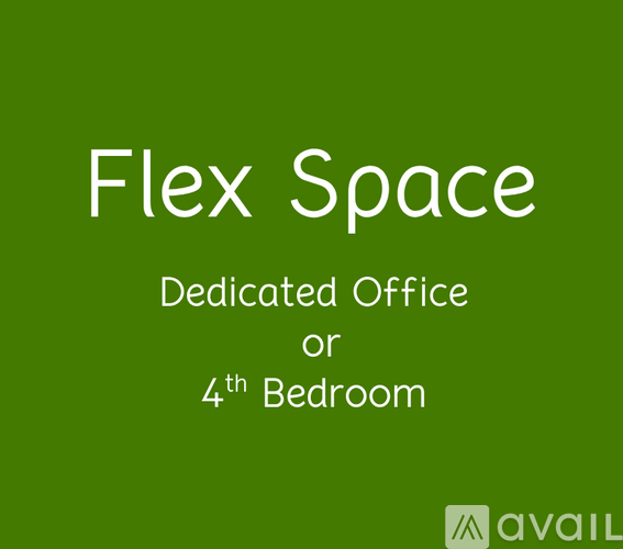 A green sign that says Flex Space is displayed.