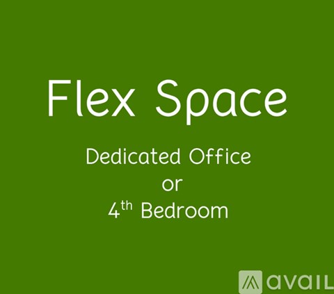 A green sign that says Flex Space is displayed.