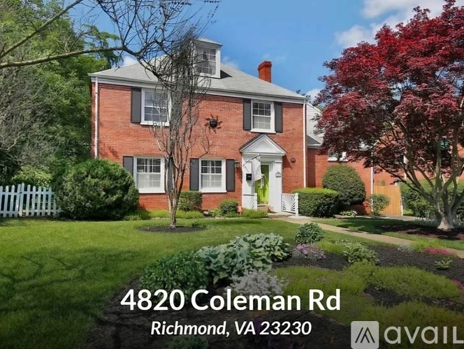 A house at 4820 Coleman Rd in Richmond, VA 23230 is for sale.
