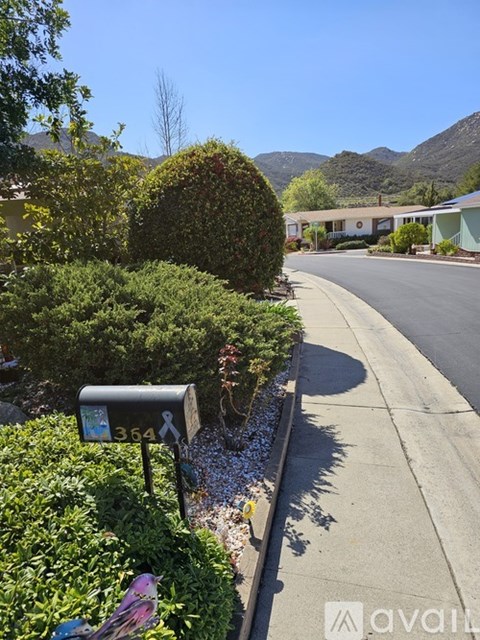 A street view with a mailbox numbered 354.