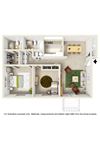 2 Bed 2 Bath Floor Plan 2 Bed 2 Bath Floor Plan at Verandas at Rocky Ridge, Birmingham
